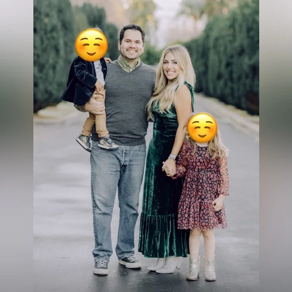 Reformation Antoinette velvet dress green - Picture 2 of 6